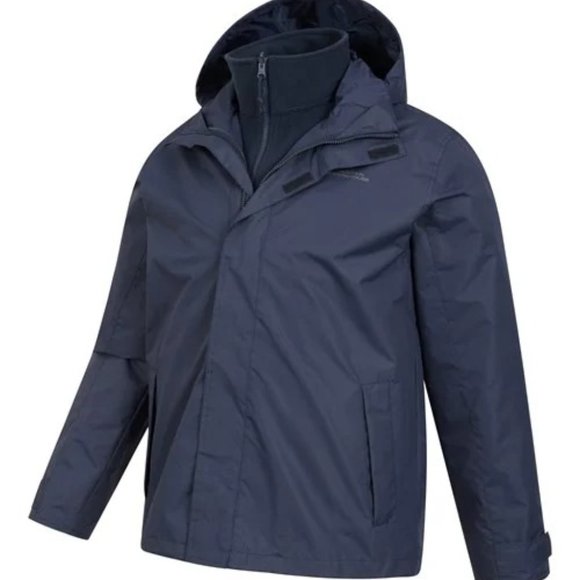 MOUNTAIN WAREHOUSE: Fell II Mens 3 in 1 Jacket - navy - Picture 4 of 10